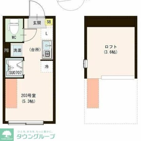 ル・ブラン小岩の物件間取画像